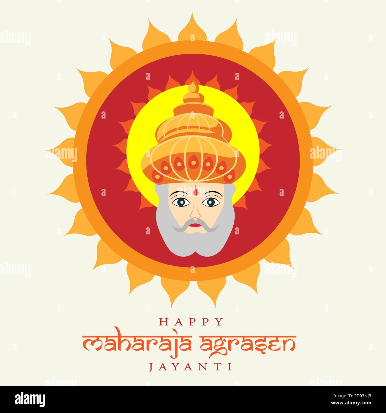 Maharaja Agrasen Jayanti poster, indian king illustration banner