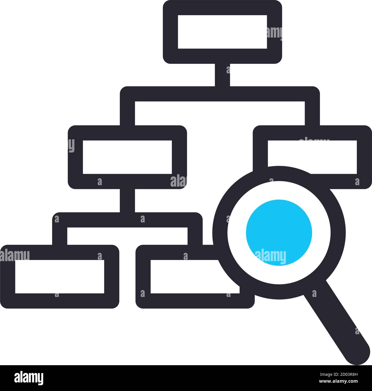 lupe analyse Stock Illustration