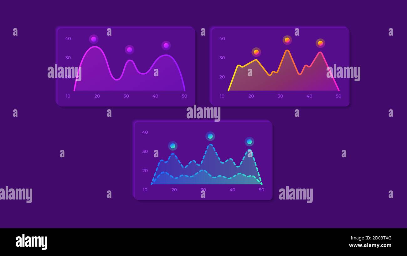 Charts UI elements kit Stock Vector Image & Art - Alamy