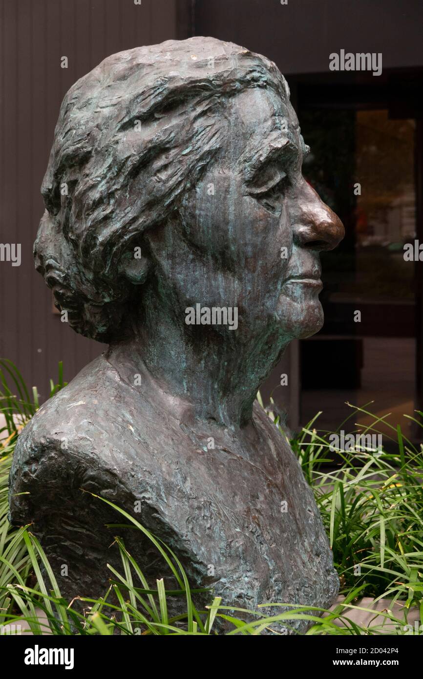 Golda Meir statue on Broadway Golda Meir square Manhattan NYC Stock Photo