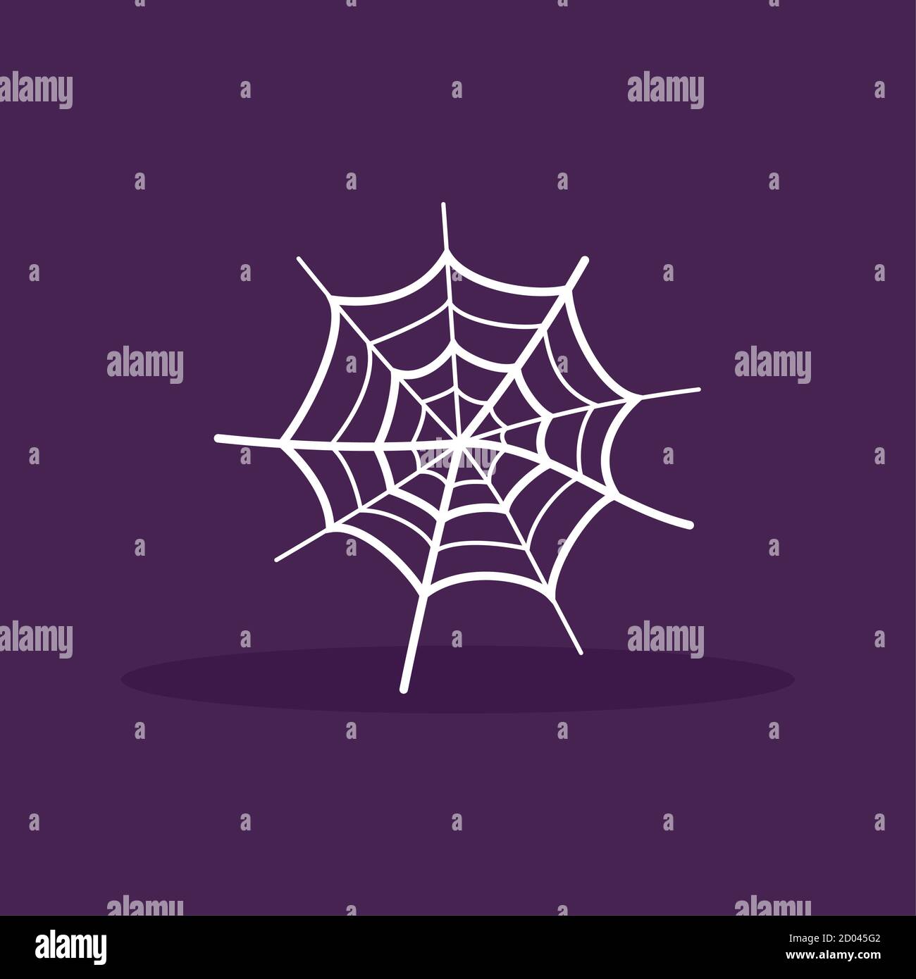 Isolated spider web icon. Halloween season icon - Vector Stock Vector