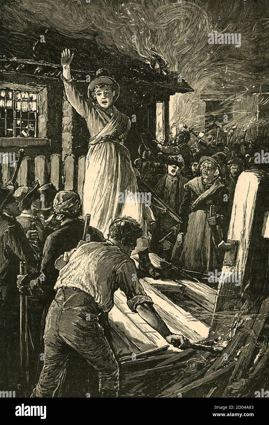REBECCA RIOTS in Wales between 1839 and 1843 Stock Photo