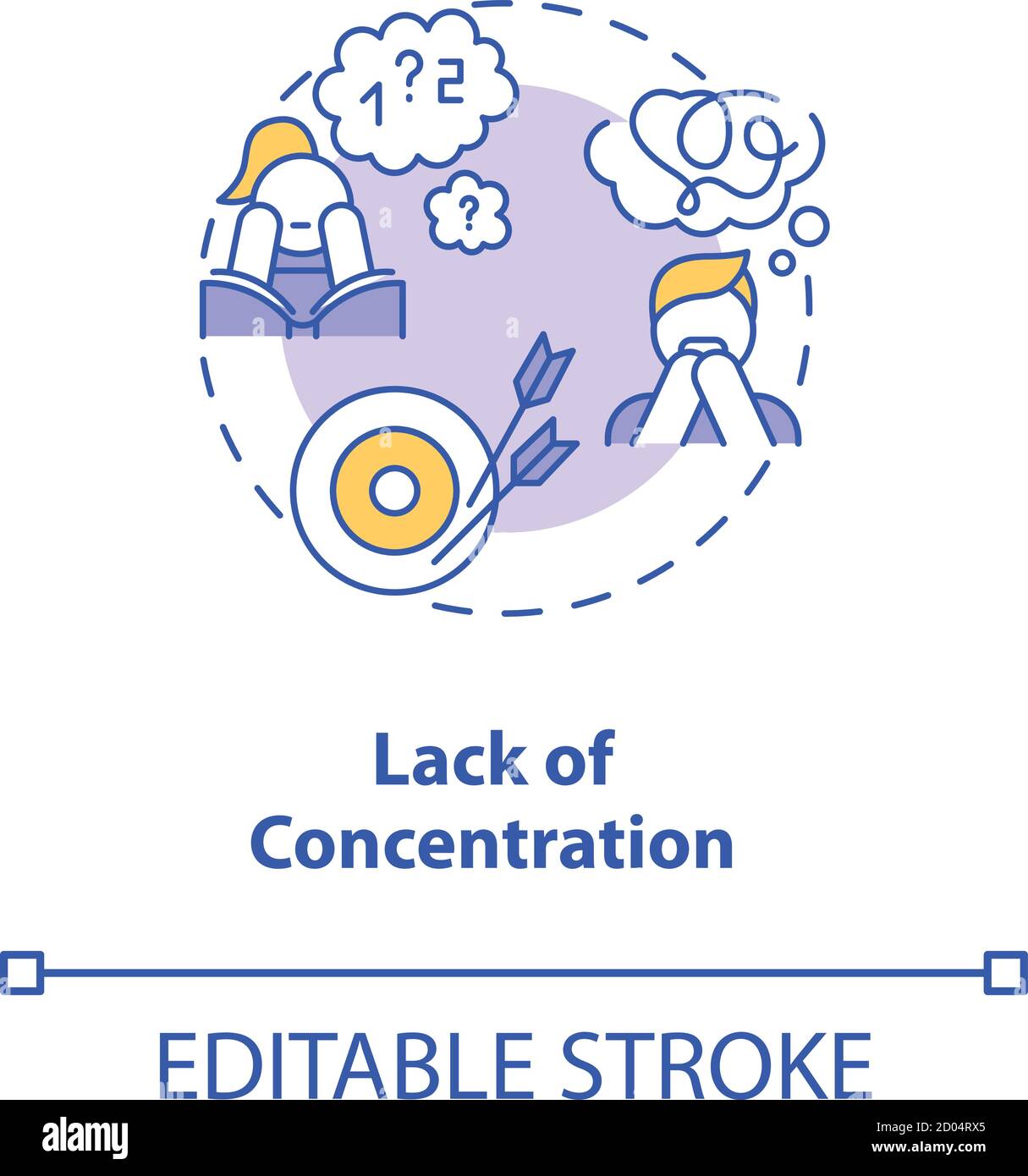 Smartphone concentration Stock Vector Images Alamy