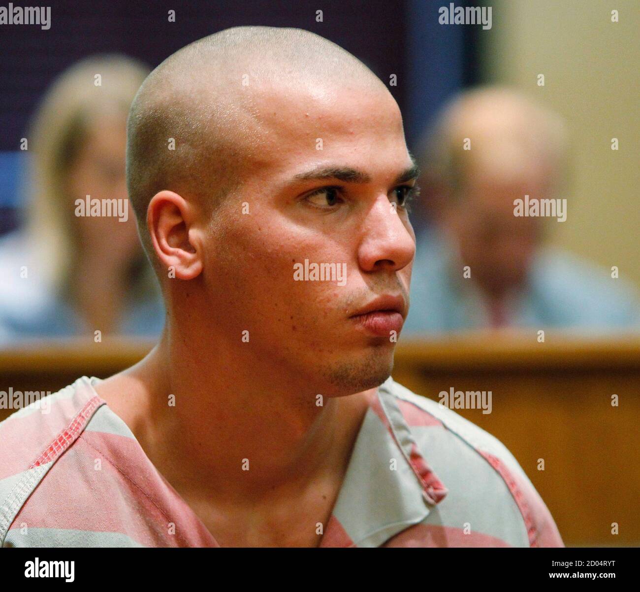 Ryan Edward Dougherty, 21, appears in a district court to hear charges