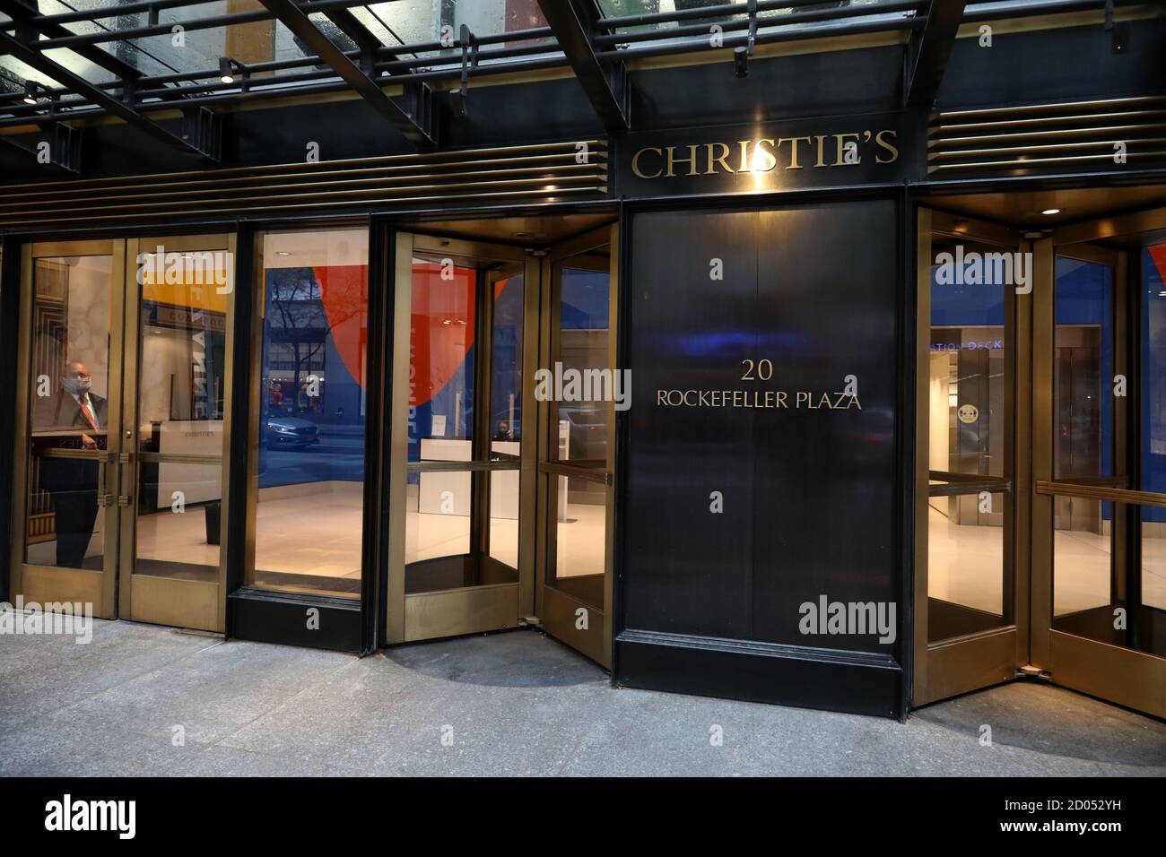 New York, New York, USA. 2nd Oct, 2020. A view the exterior of Christie ...