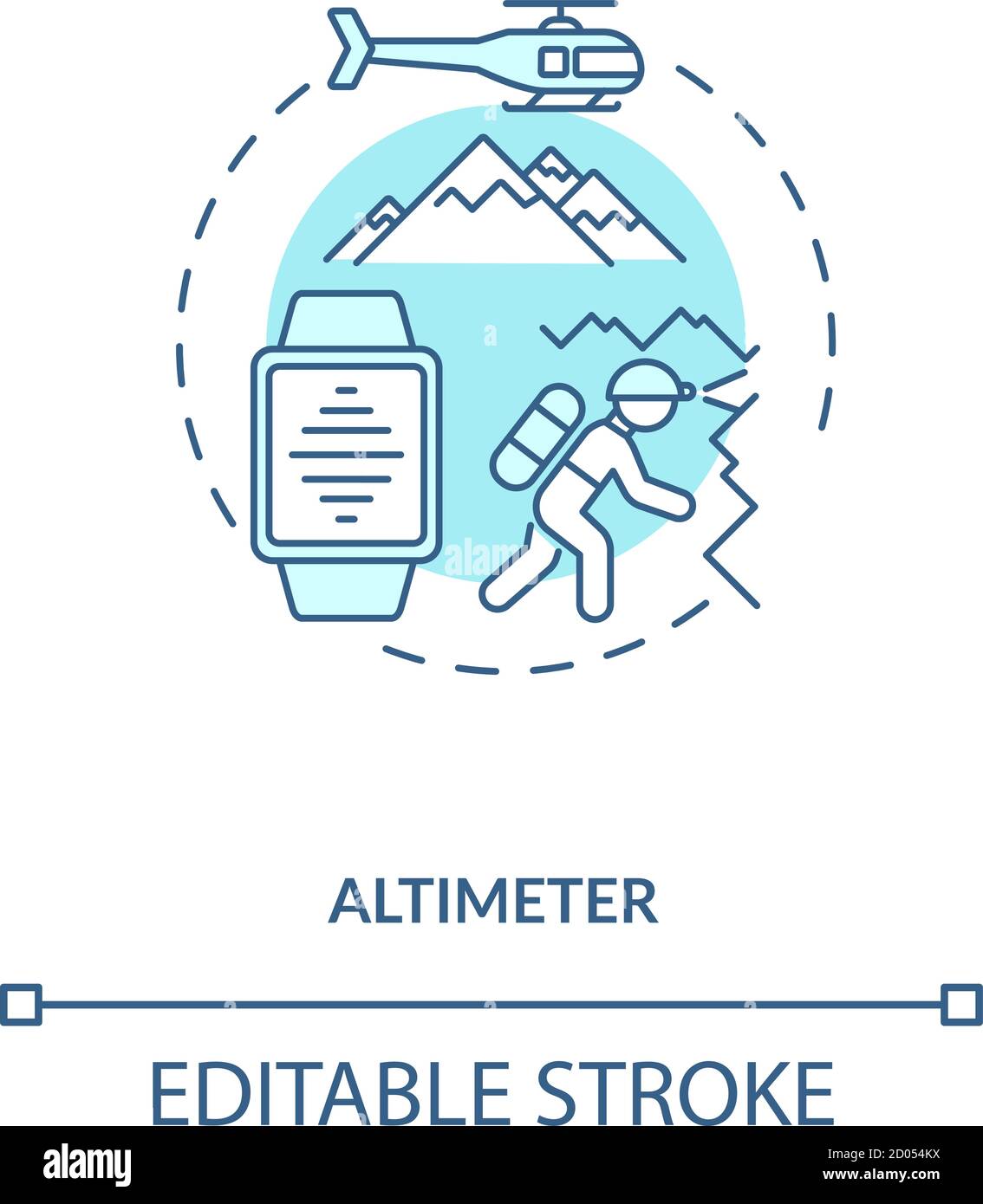 Altimeter concept icon Stock Vector Image & Art Alamy