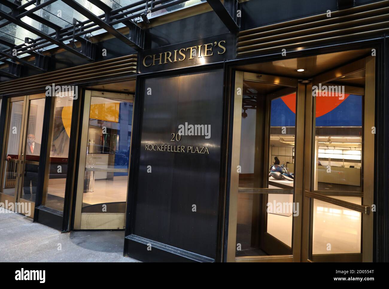 New York, New York, USA. 2nd Oct, 2020. A view the exterior of Christie ...