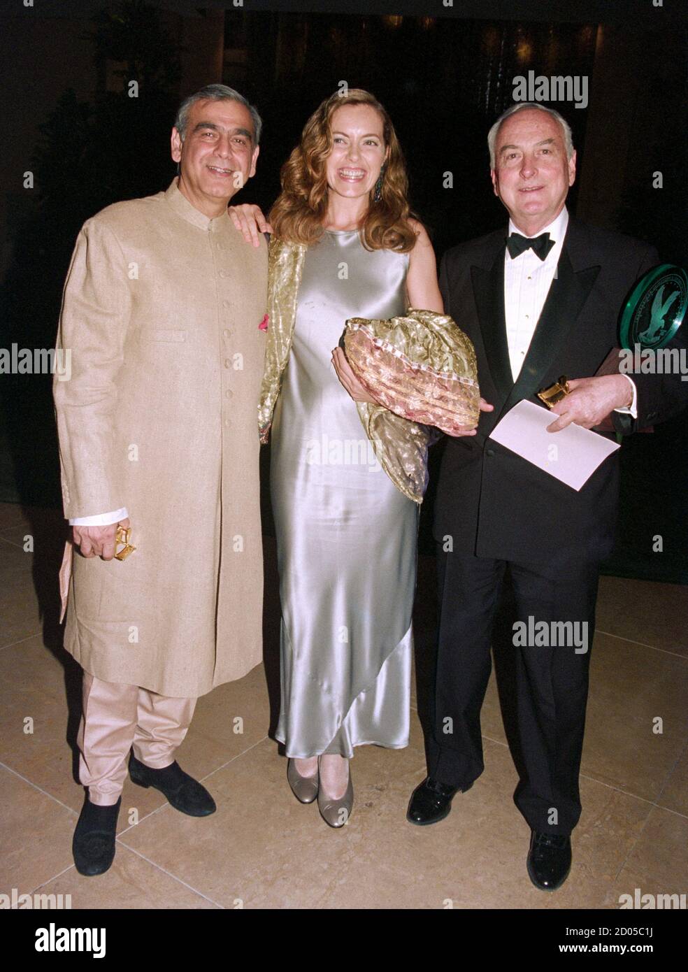 ARCHIVE: LOS ANGELES, CA. March 11, 1995: Actress Greta Scacchi with James Ivory & Ismail Merchant at the 1995 Directors Guild of America Awards in Beverly Hills. File photo © Paul Smith/Featureflash Stock Photo