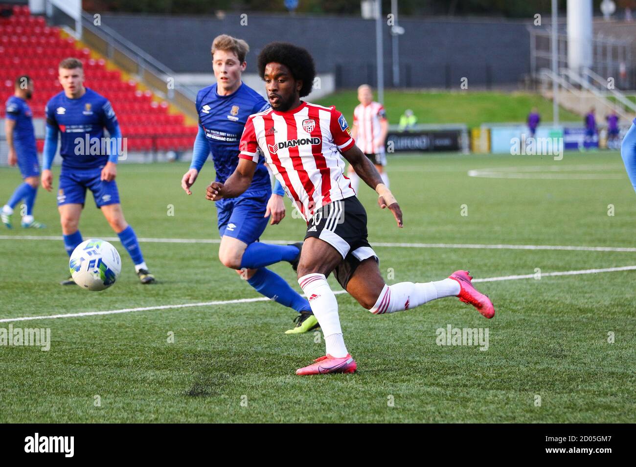 WALTER FIGUEIRA (Derry City FC)  during the Airtricity League fixture between Derry City & Waterford 02-10-2020 Photo by Kevin Moore/Maiden City Image Stock Photo