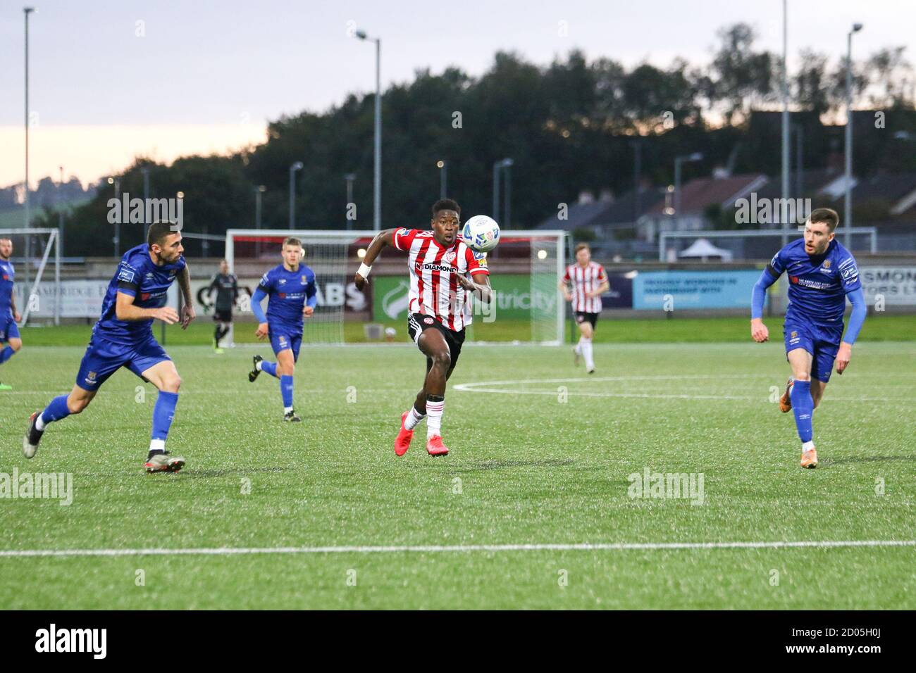 IBRAHIM MEITE (Derry City FC)  during the Airtricity League fixture between Derry City & Waterford 02-10-2020 Photo by Kevin Moore/Maiden City Images Stock Photo