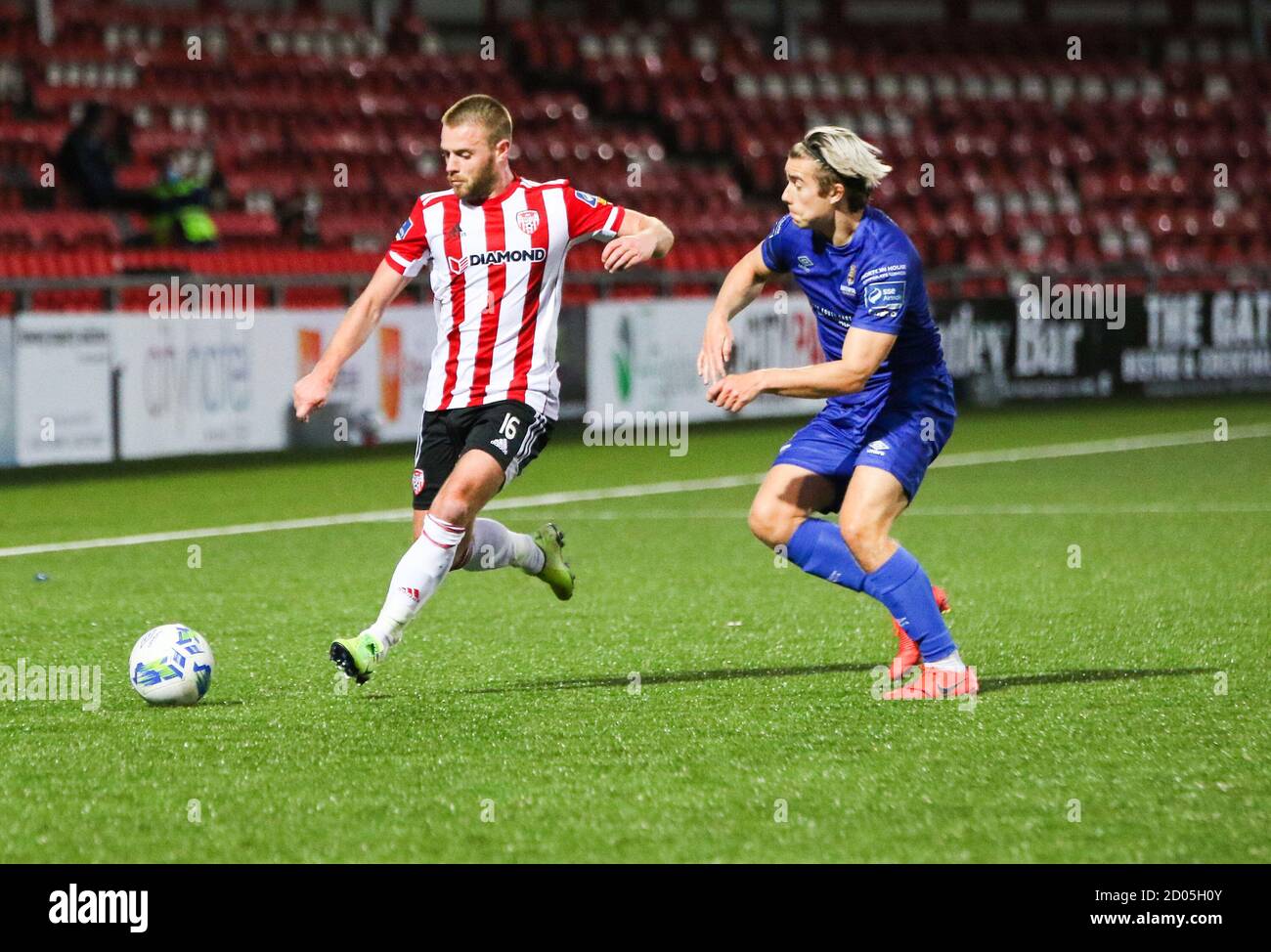 CONOR CLIFFORD (Derry City FC)  during the Airtricity League fixture between Derry City & Waterford 02-10-2020 Photo by Kevin Moore/Maiden City Images Stock Photo