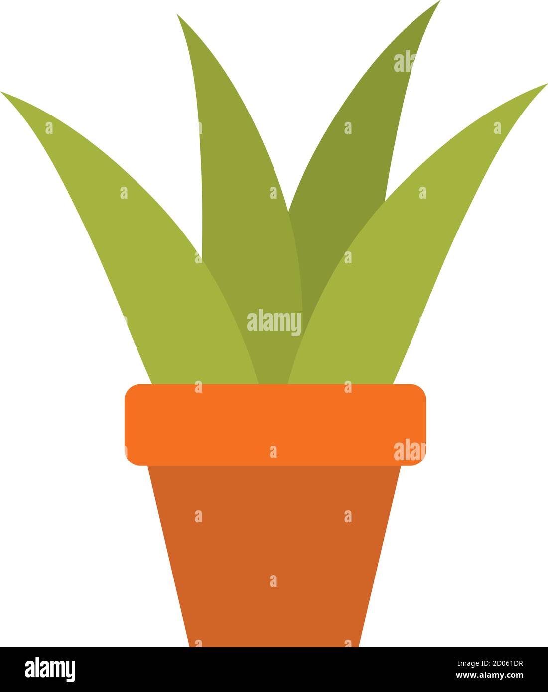 icon of plant in a pot over white background, flat style, vector ...