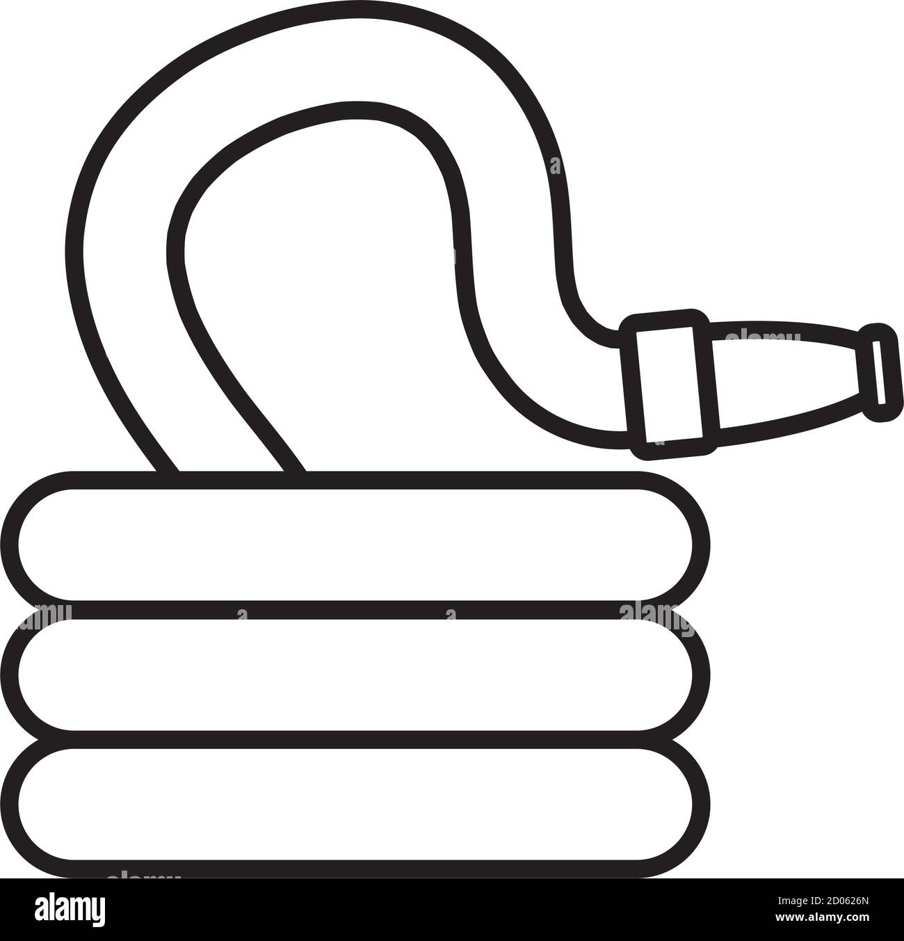 garden hose icon over white background, line style, vector illustration  Stock Vector Image & Art - Alamy