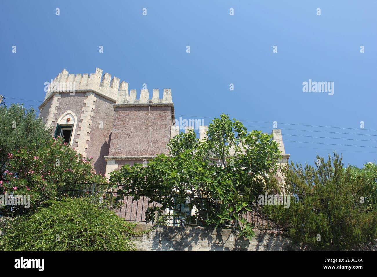 a historic mansion in Aegina island Stock Photo