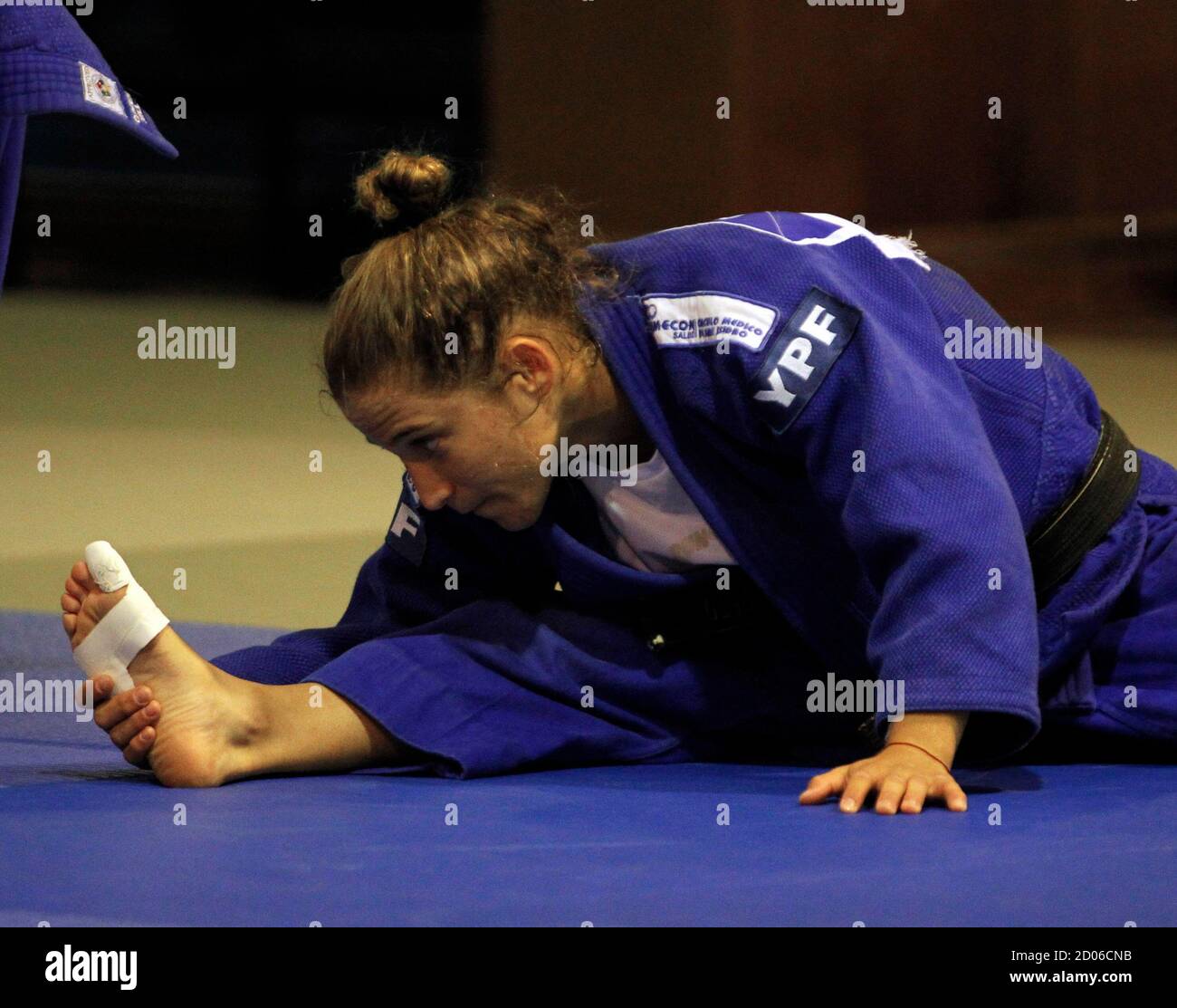 Argentine Judoka Paula Pareto Stretches Before A Training Session At Cenard Sports Complex In Buenos Aires March 26 2012 Pan American Champion Pareto Argentina S First Olympic Medal Winner In Judo Says She Is