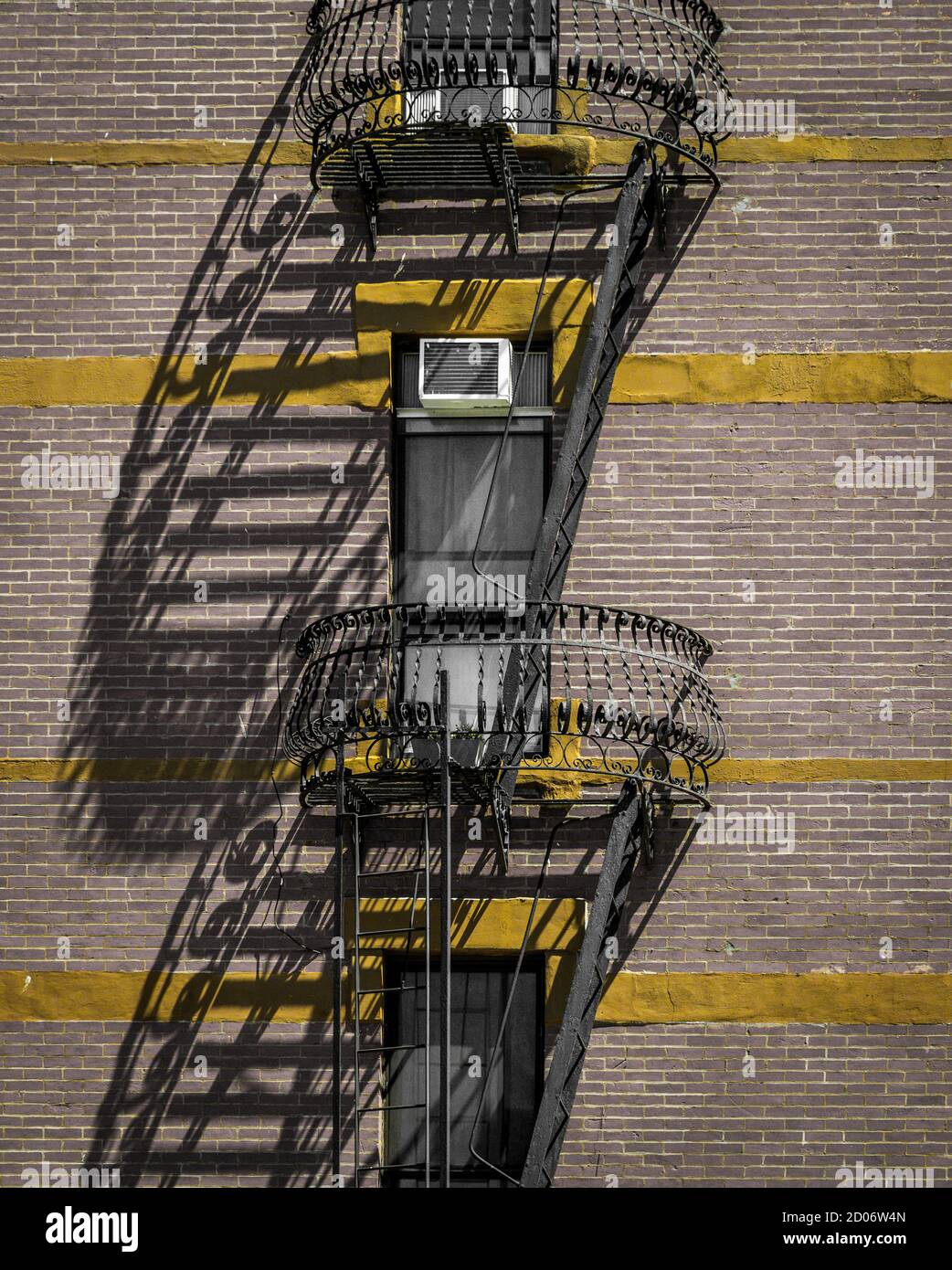 Fire escapes in New York. Photo by Liz Roll Stock Photo