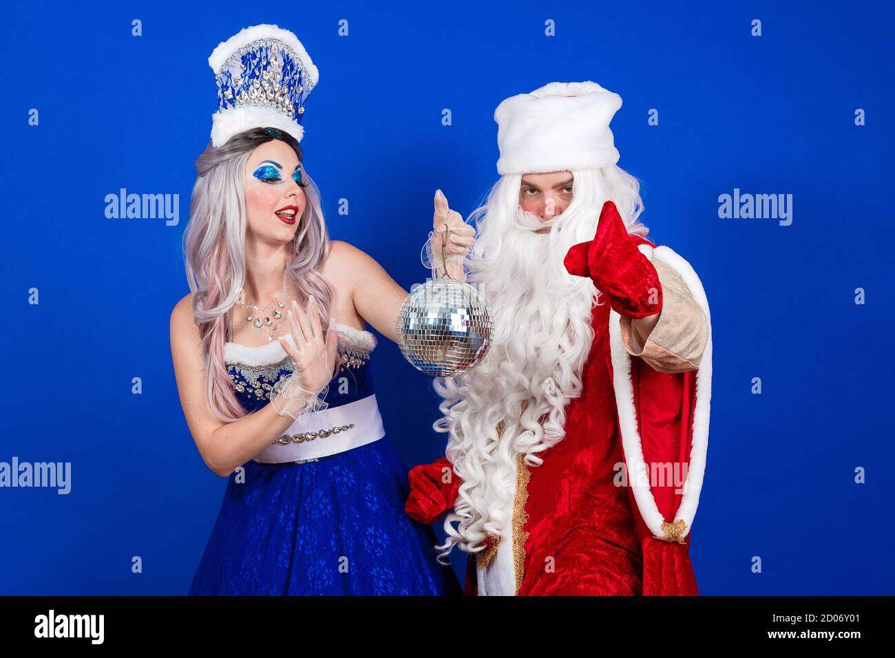 Blue mrs shop claus costume