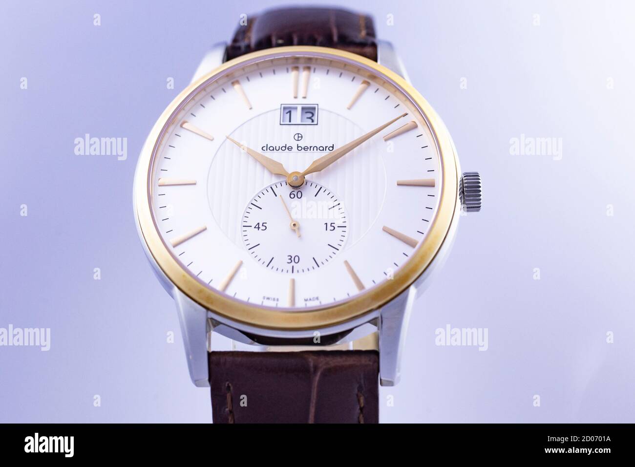 Geneve, Switzerland 01.10.2020 - Claude Bernard swiss made watch Stock Photo