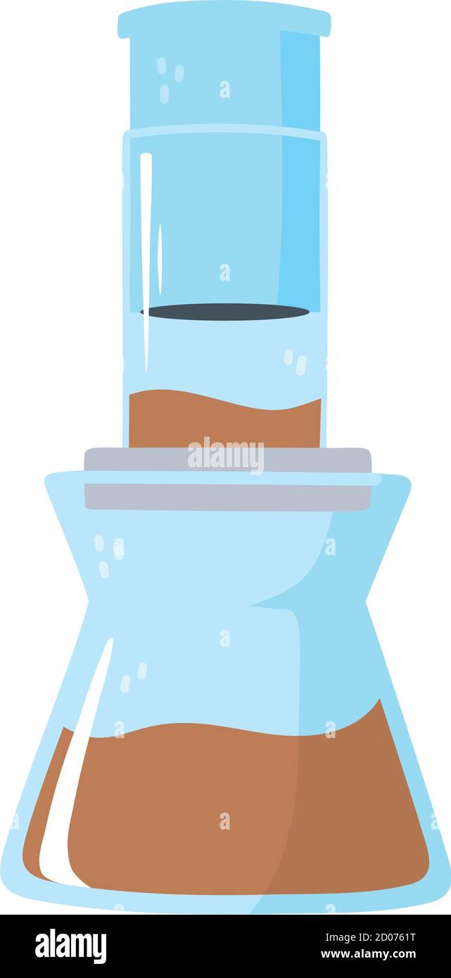 coffee brew method aeropress isolated icon style vector illustration ...