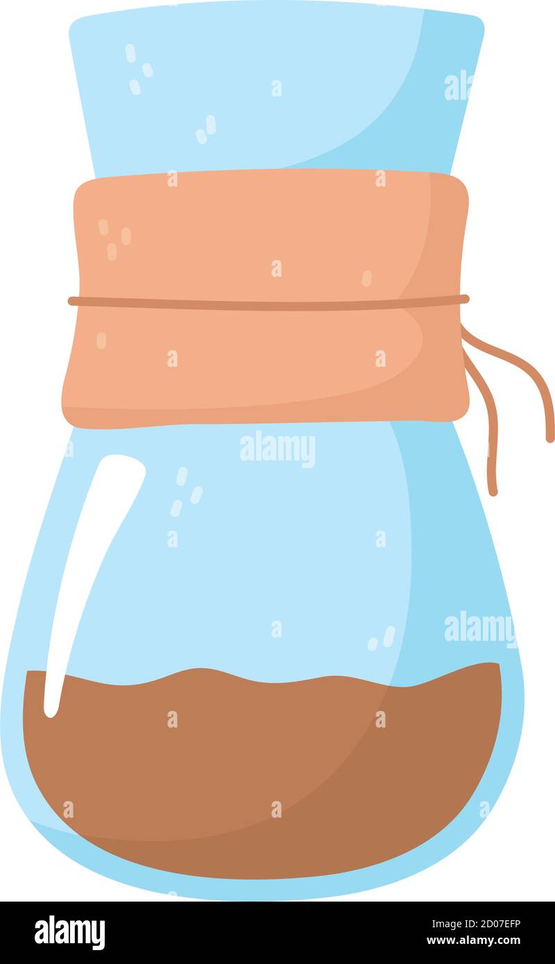coffee brew method chemex isolated icon style vector illustration Stock Vector
