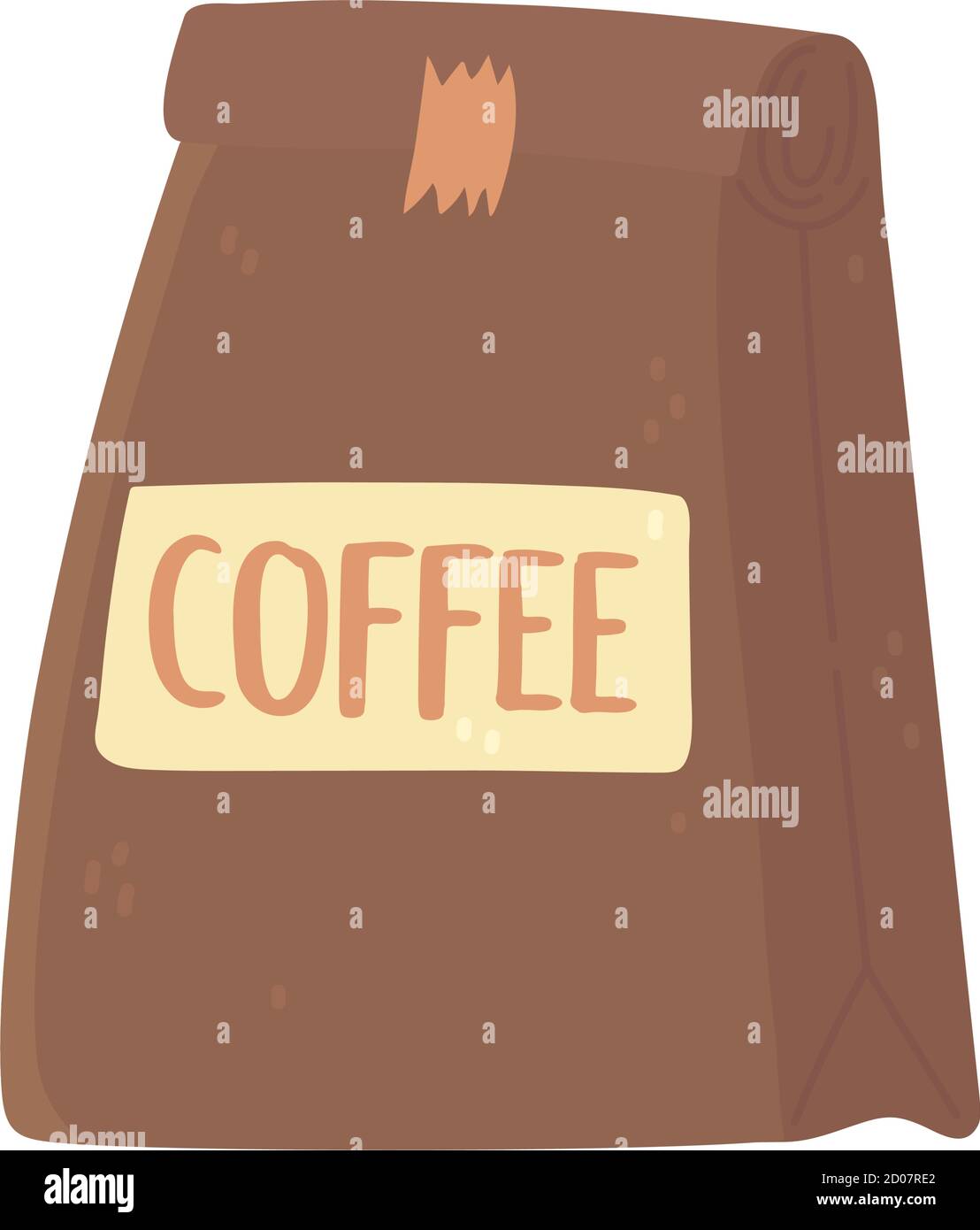 coffee pack product gourmet isolated icon style vector illustration ...