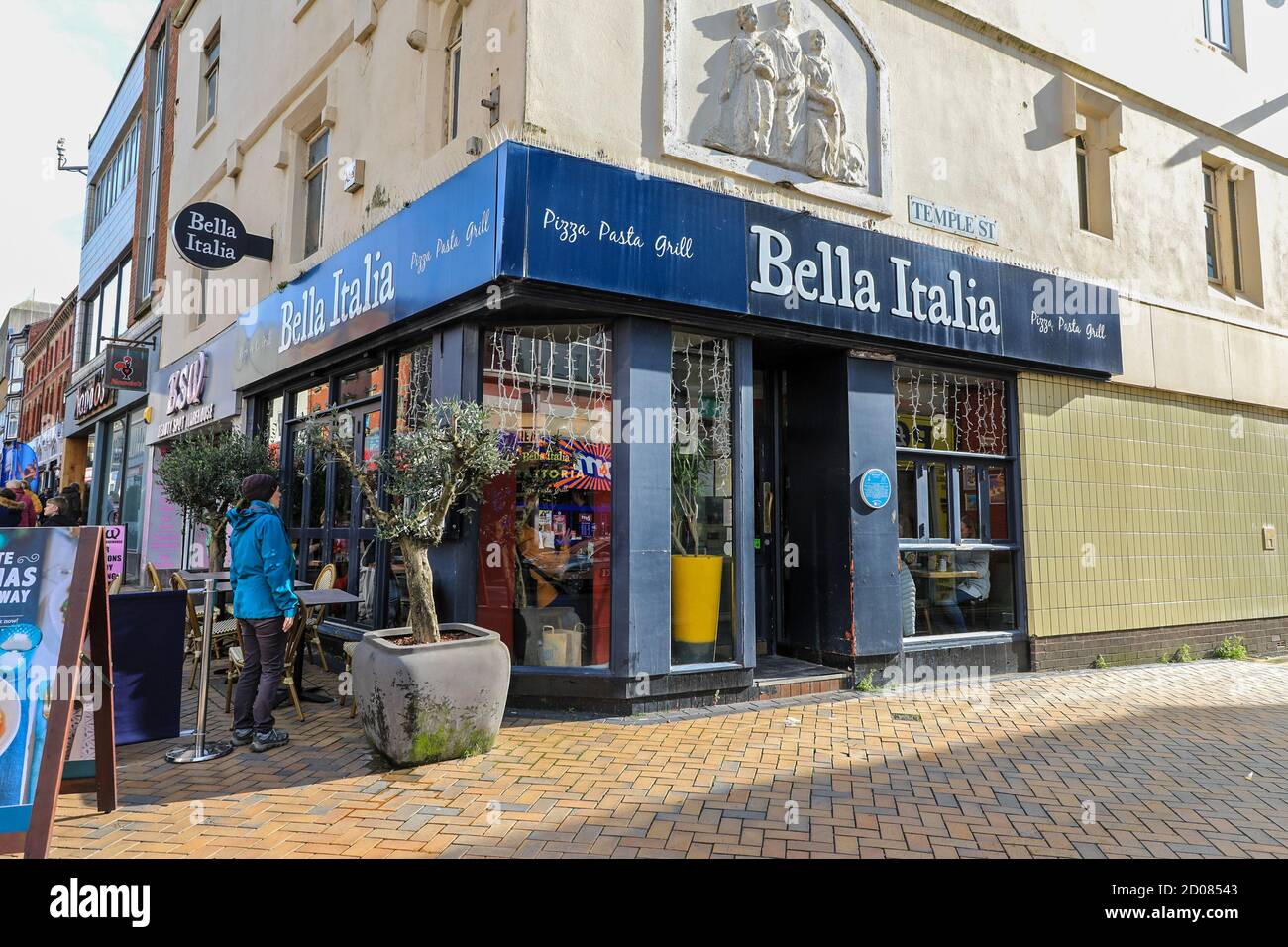 Bella Italia Italian restaurant, Blackpool, Lancashire, England, UK Stock Photo