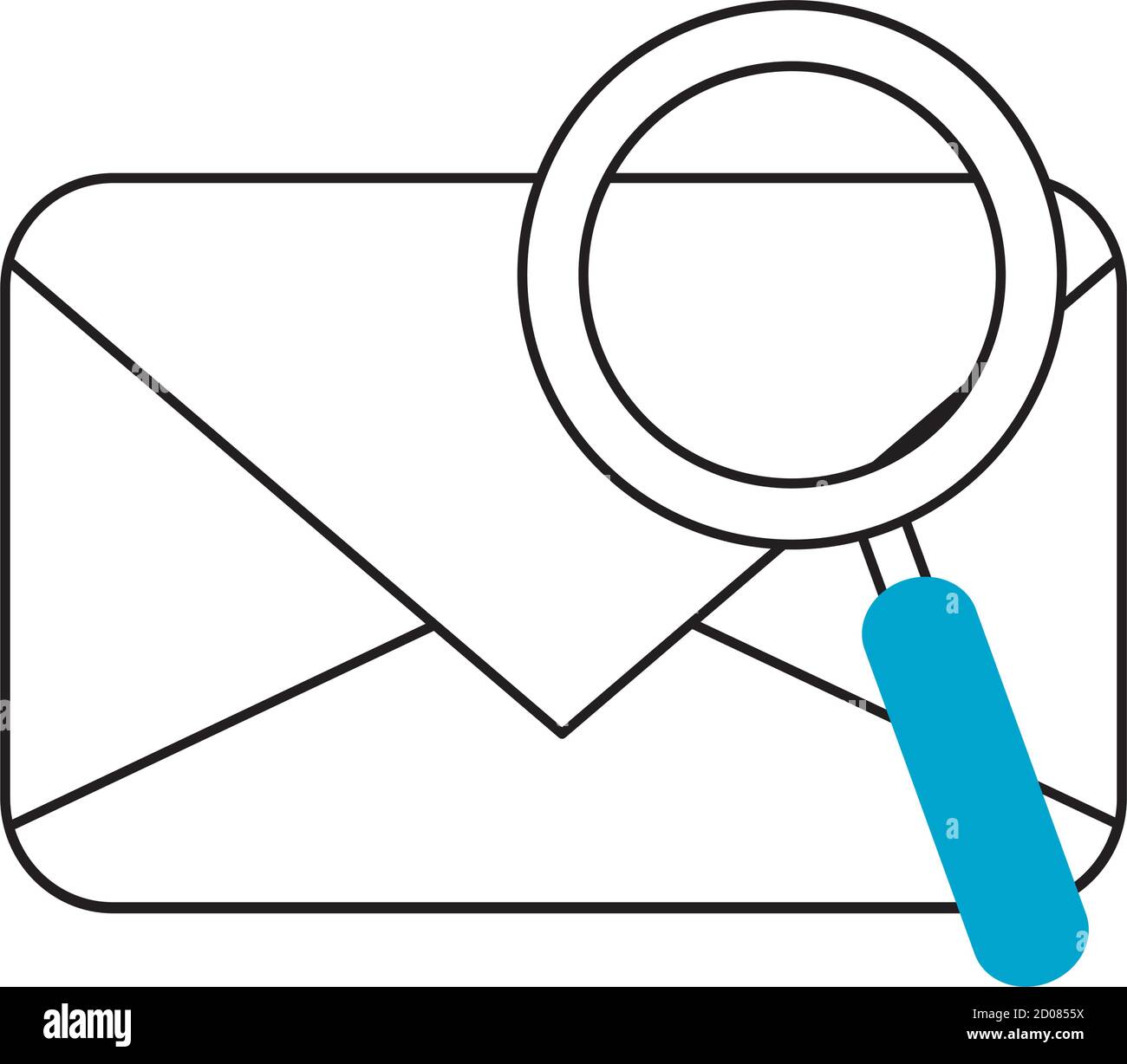 search icon, email message magnifying glass internet vector ...
