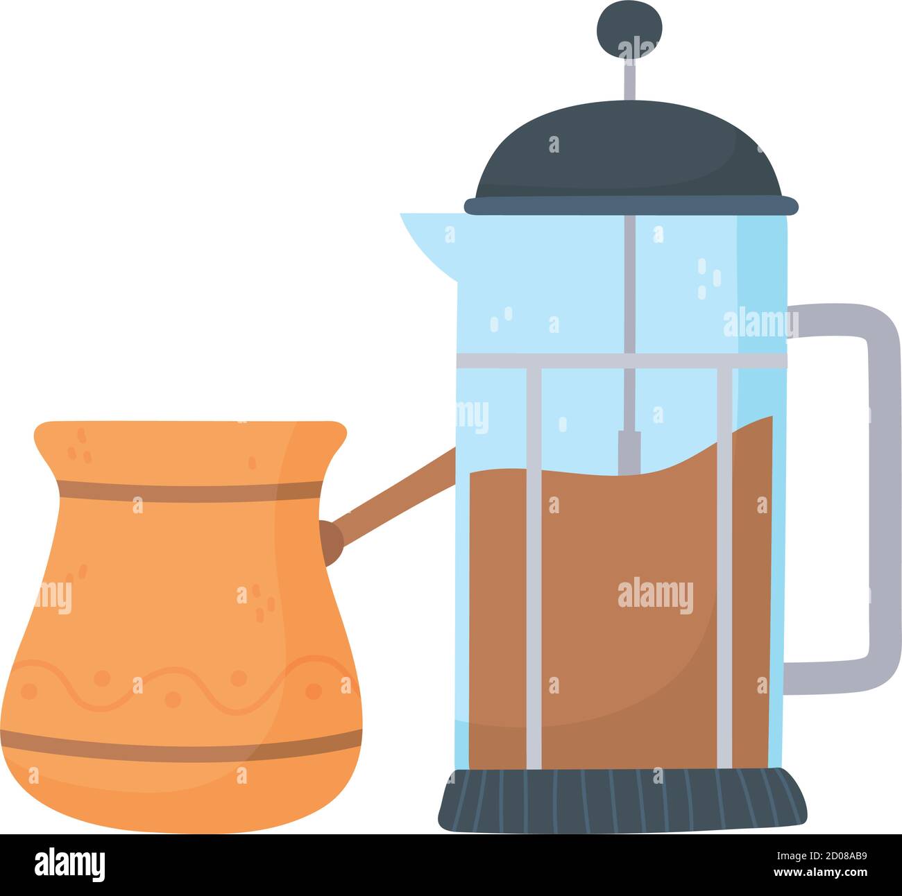 coffee brewing methods, alternative of different way, french press and