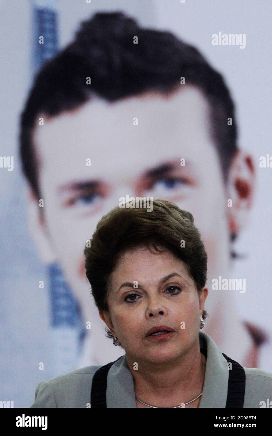Brazil S President Dilma Rousseff Attends The Launch Of The National Microcredit Grow At Planalto Palace In Brasilia August 24 2011 Rousseff Was Ranked Third In The Forbes List Of The World S Most