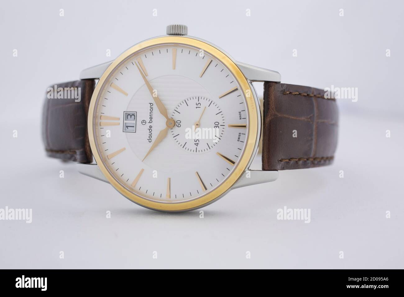 Geneve, Switzerland 01.10.2020 - Claude Bernard swiss made watch Stock Photo