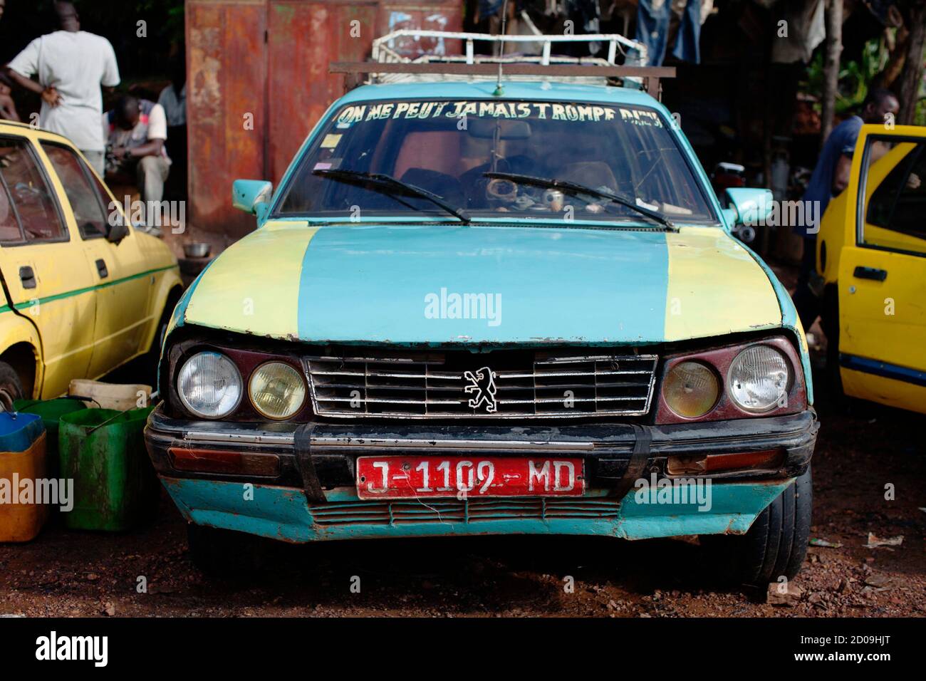 a peugeot 505 public transport car is seen parked in bamako mali september 5 2013 the indefatigable peugeot estate cars remain the mainstay of the cross border bush taxi trade in the region