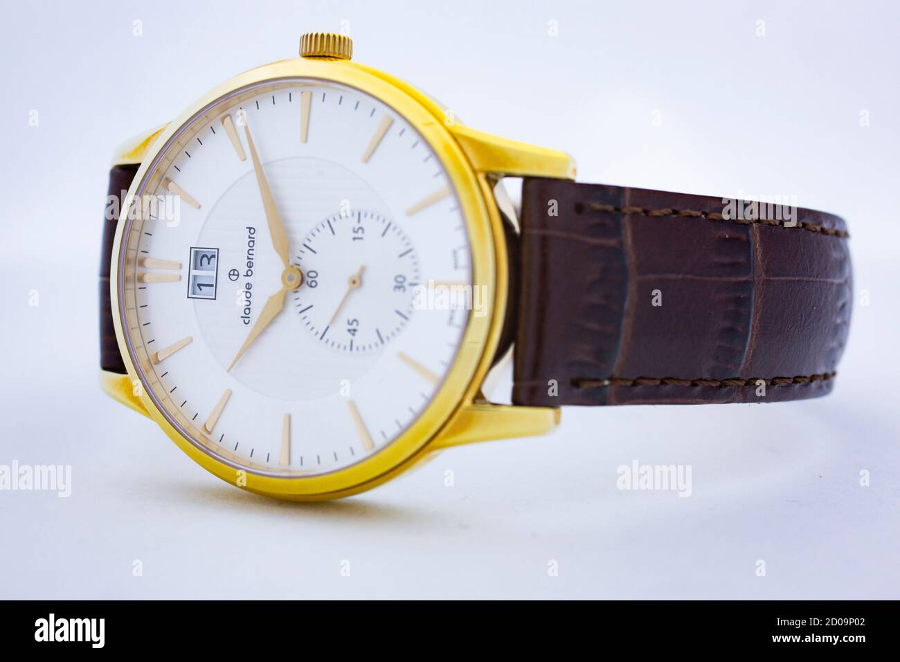 Geneve, Switzerland 01.10.2020 - Claude Bernard swiss made watch Stock Photo