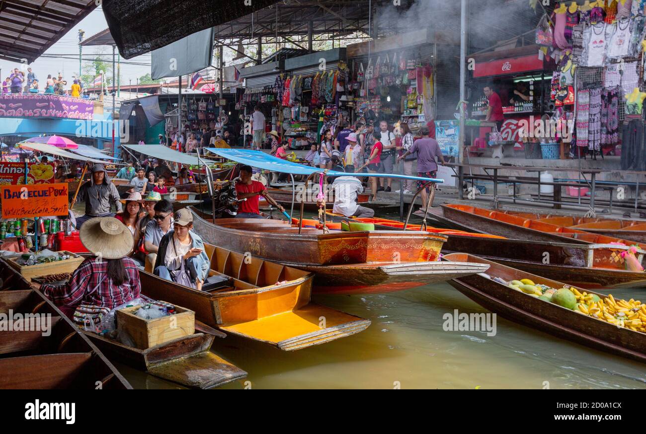 Bangkok floating market hi-res stock photography and images - Alamy