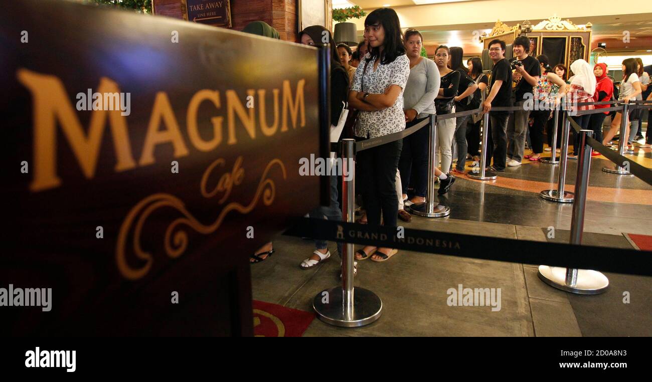 Magnum cafe in a Jakarta mall 