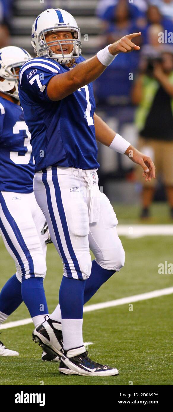 Indianapolis colts quarterback curtis painter hires stock photography