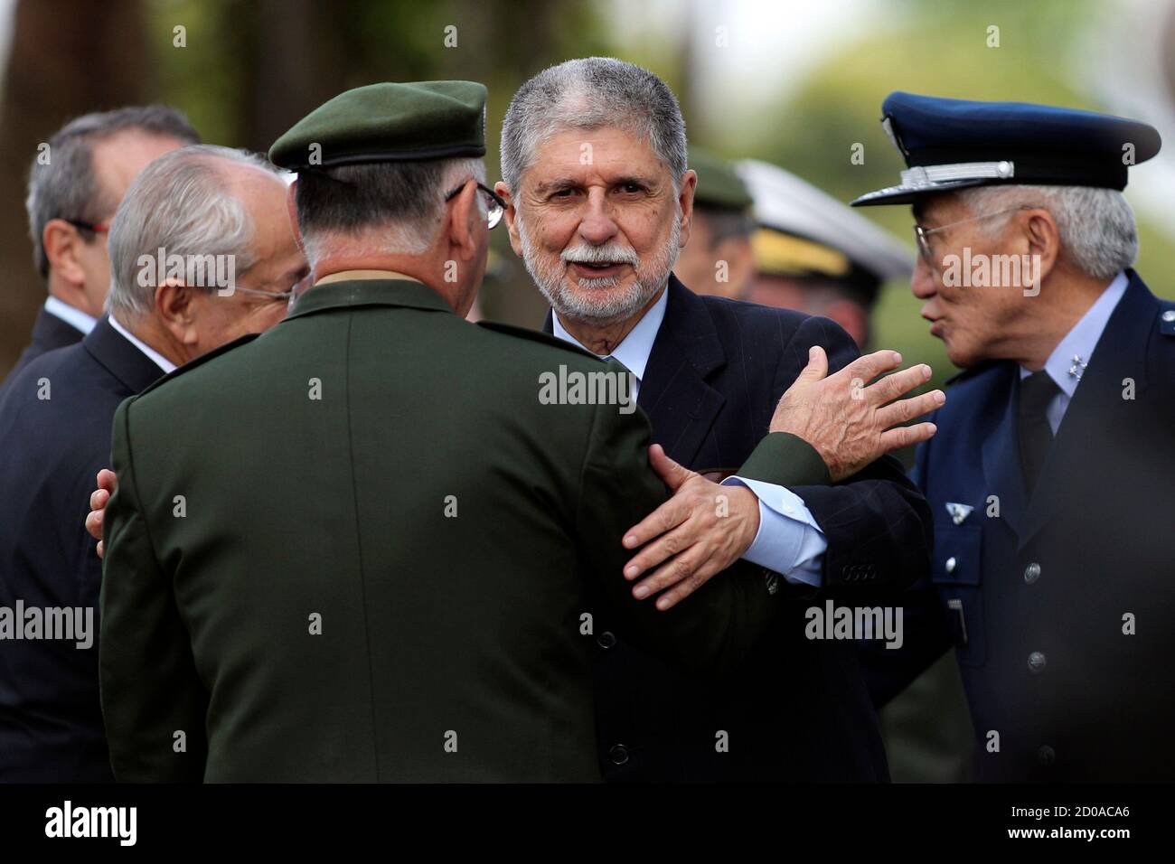 Brazil S Defence Minister Celso Amorim Attends A Ceremony To Receive Portugal S Defence Minister Jose Pedro Aguiar Branco At The Ministry Of Defense In Brasilia May 24 12 Reuters Ueslei Marcelio Brazil s Politics