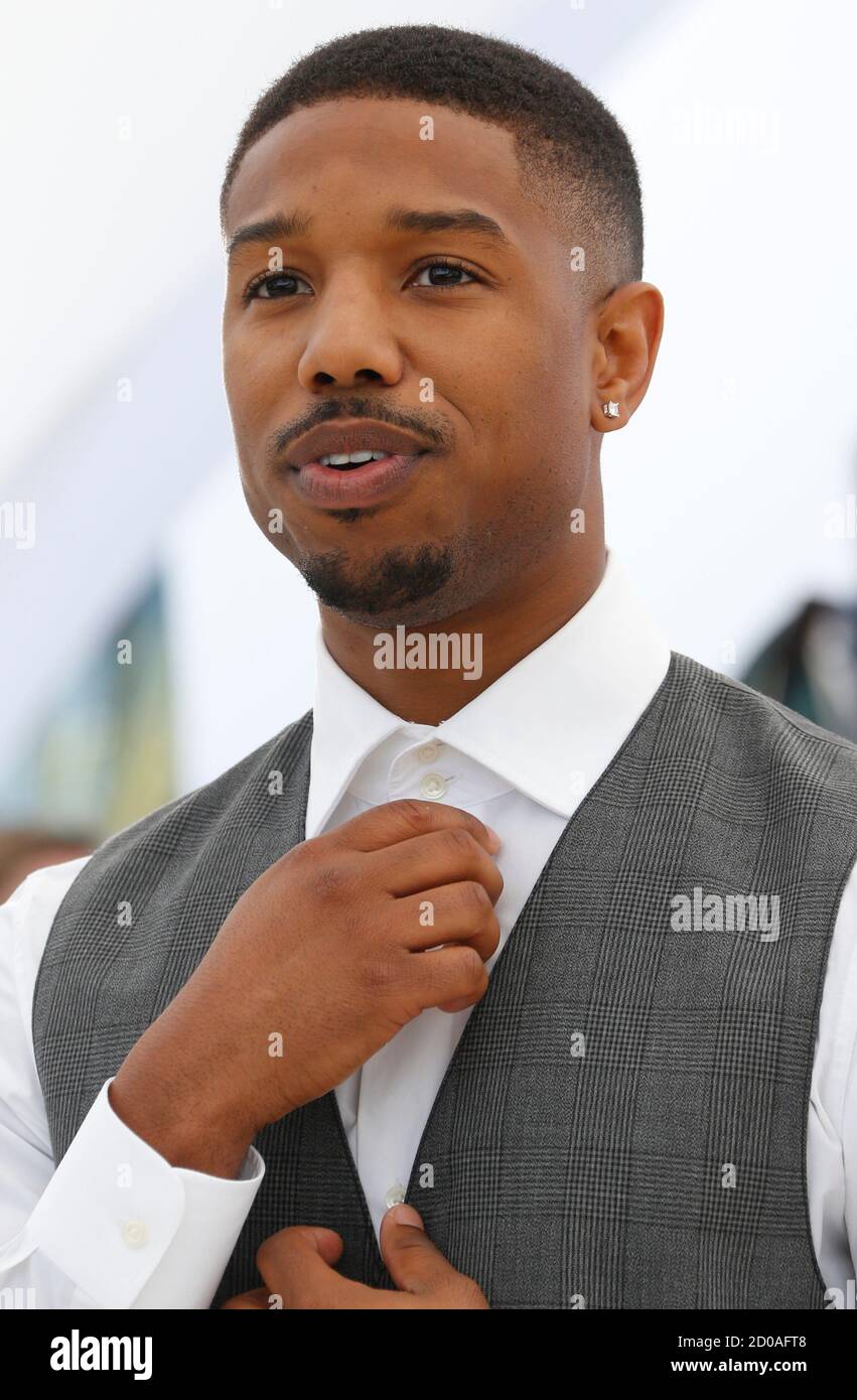 Actor Michael B. Jordan poses during a photocall for the film 'Fruitvale  Station' at the 66th