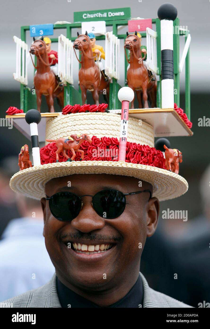 Eric Williams wears his Derby Hat at 