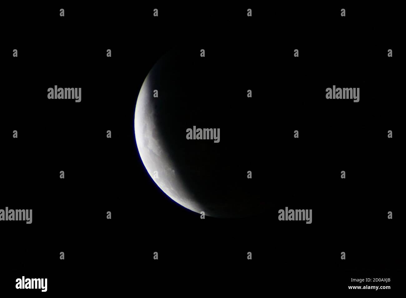 Phases of lunar eclipse Stock Photo