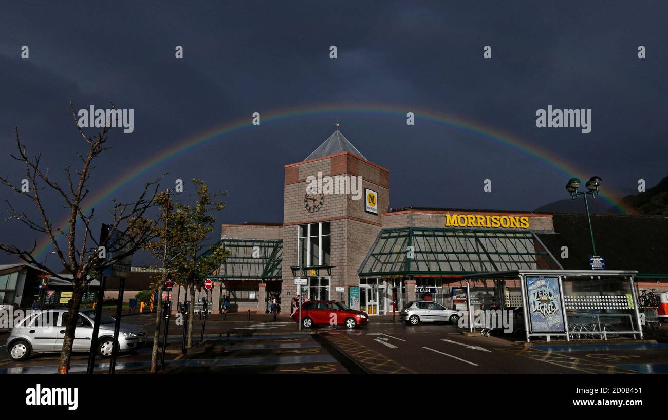 Morrisons Supermarket Car Park In High Resolution Stock Photography And Images Alamy