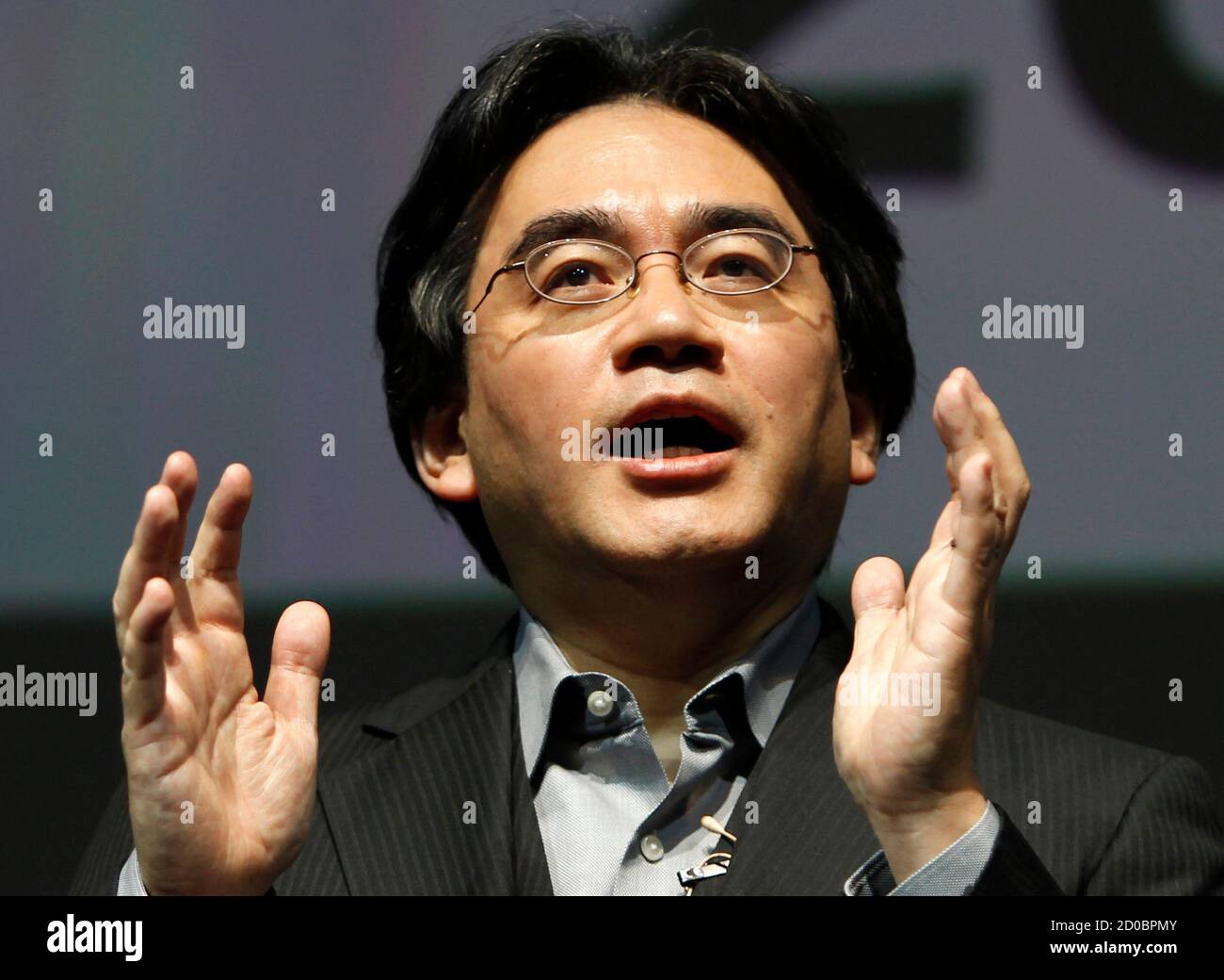 Nintendo President Satoru Iwata speaks during the Nintendo 3DS Conference  2011 in Tokyo September 13, 2011. Nintendo announced a raft of new software  in an attempt to prop up disappointing sales of