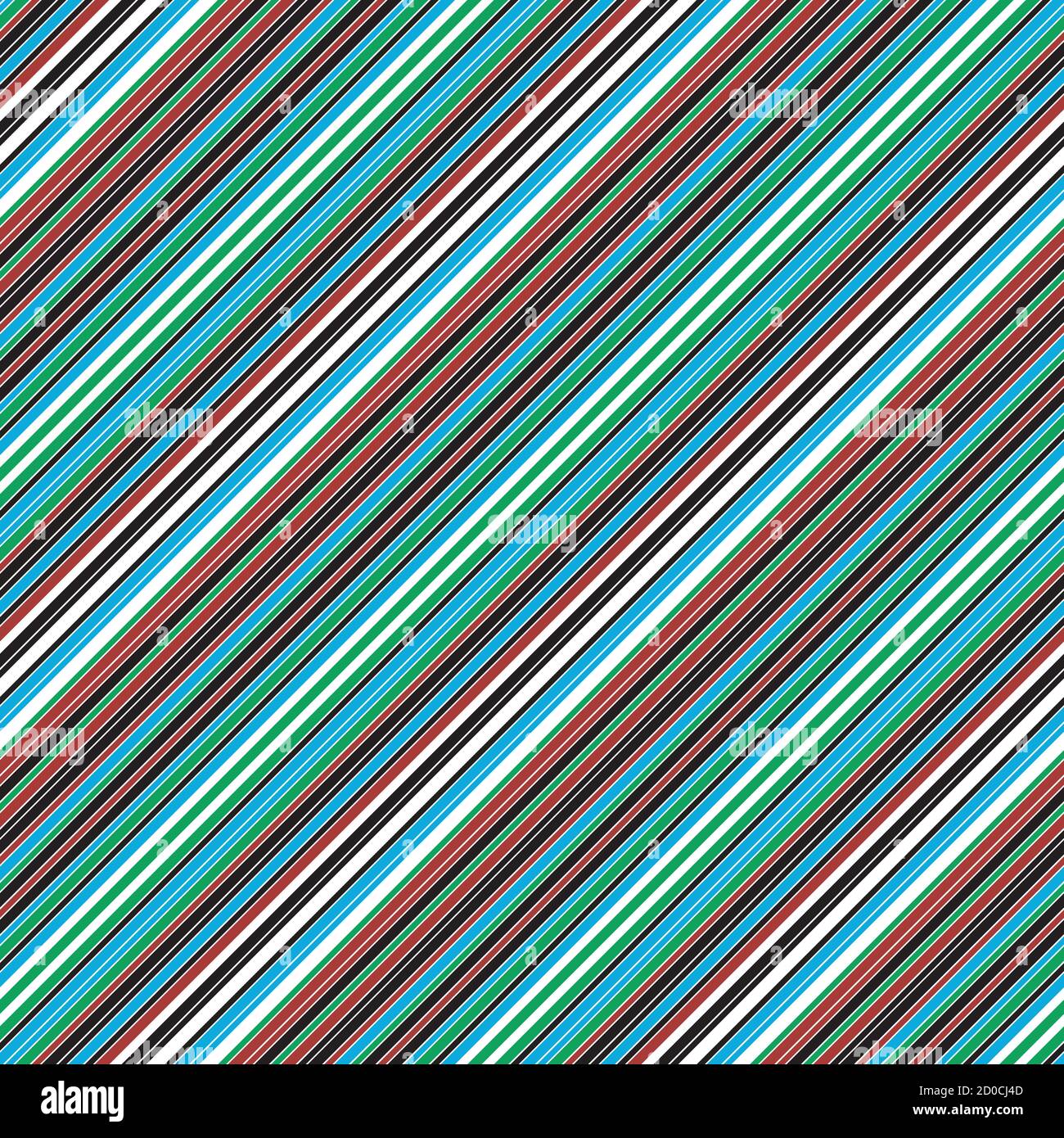 Seamless pattern with oblique colored lines Stock Vector