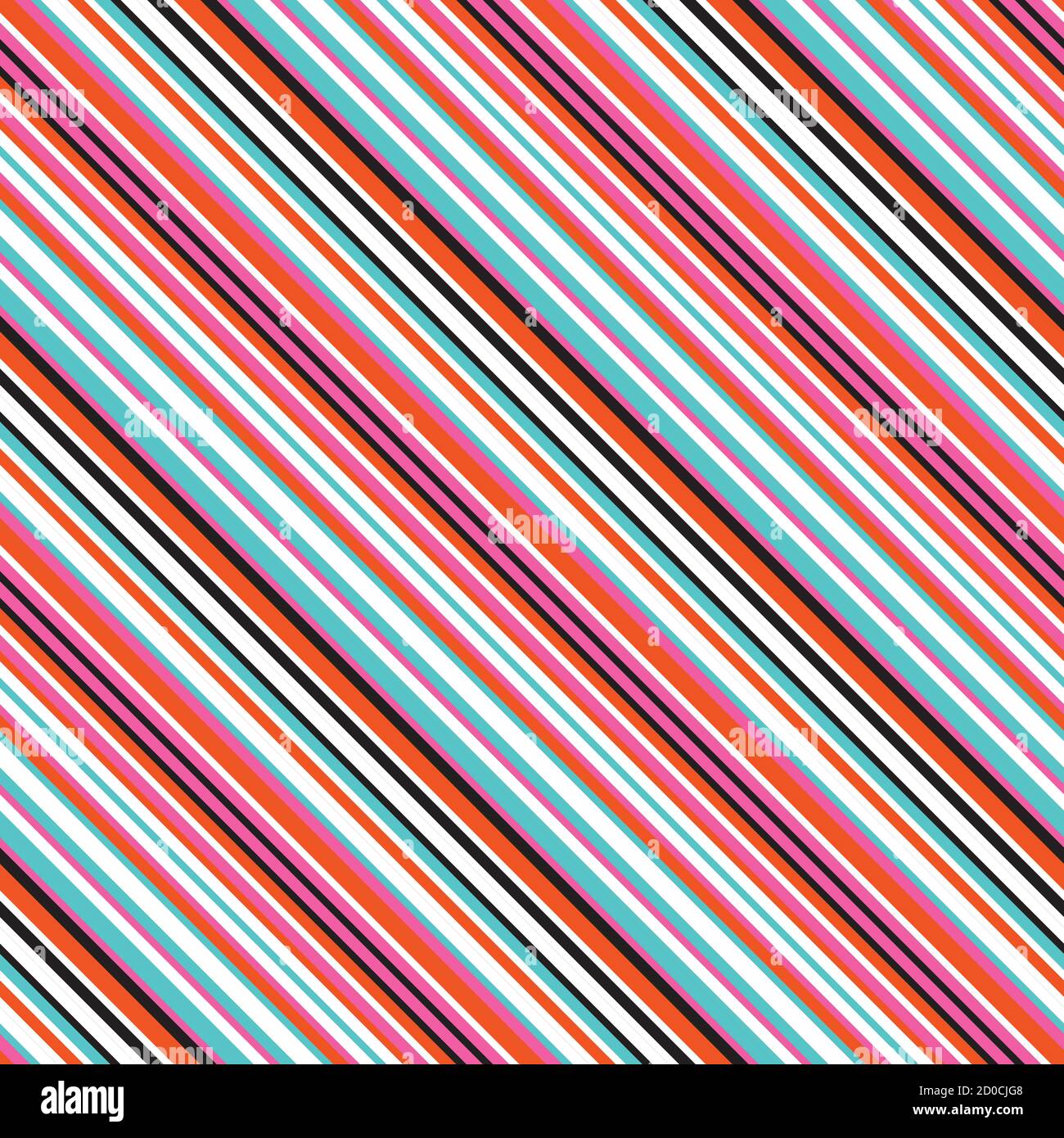 Seamless pattern with oblique colored lines Stock Vector