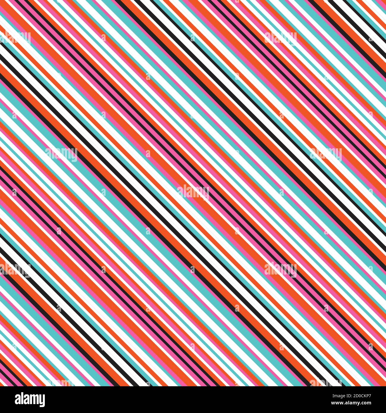 Seamless pattern with oblique colored lines Stock Vector