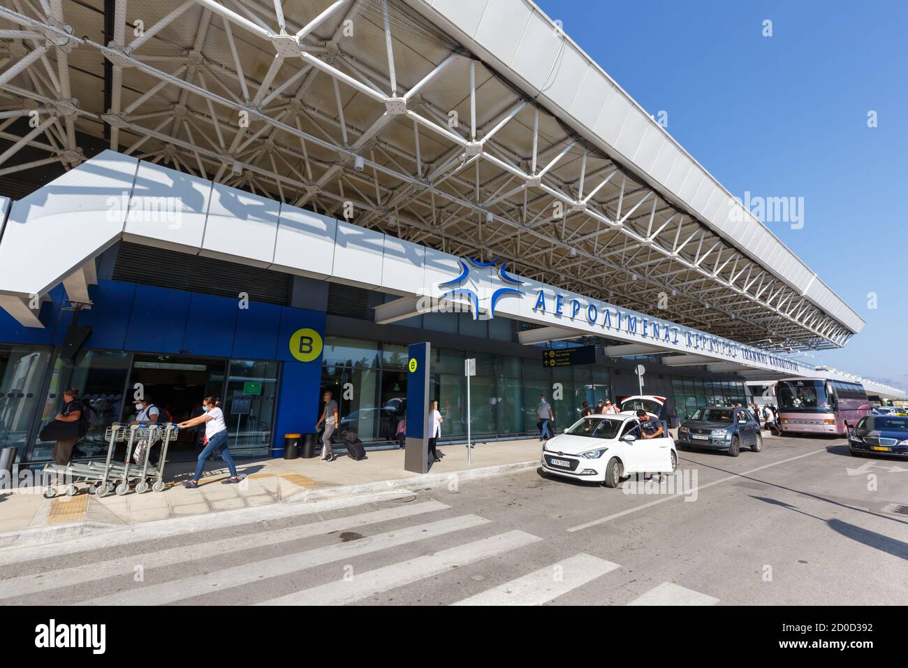 Corfu Greece September 20 2020 Terminal Building Of Corfu Airport In Greece Stock Photo Alamy