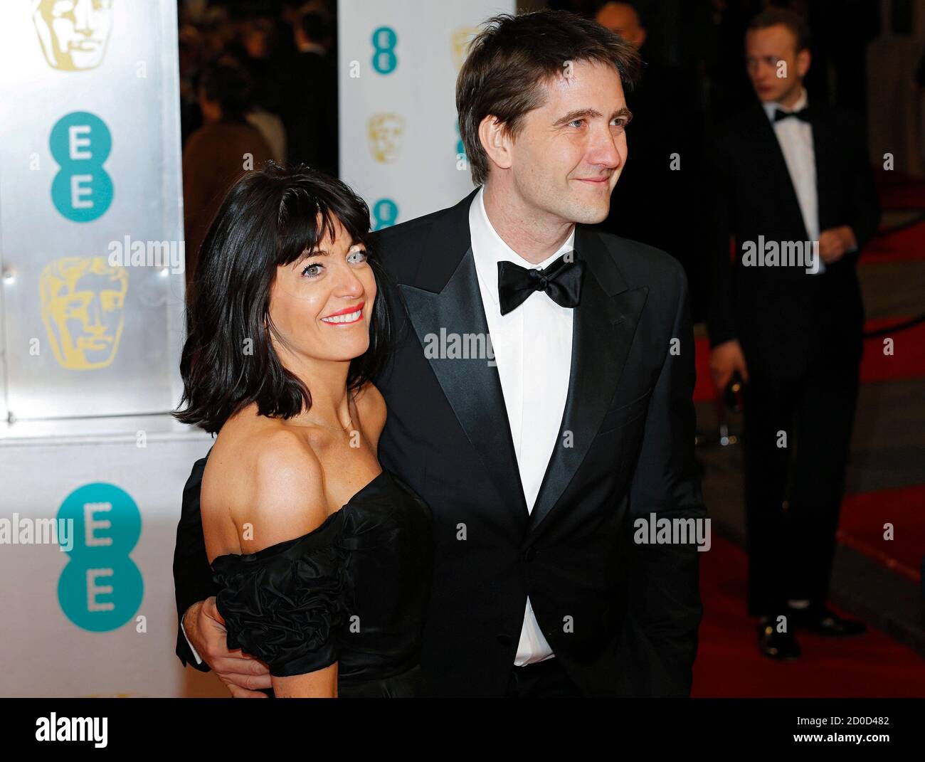 Tv presenter claudia winkleman and kris thykier hires stock