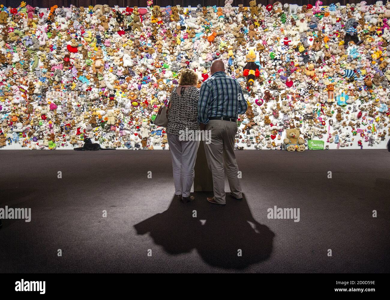 Family Members And Friends Of Victims Gather In Front Of A Hedge Of Compassion Made Of Thousands Of Soft Toys During A Commemoration Ceremony For The Victims Of Malaysia Airlines Flight Mh17