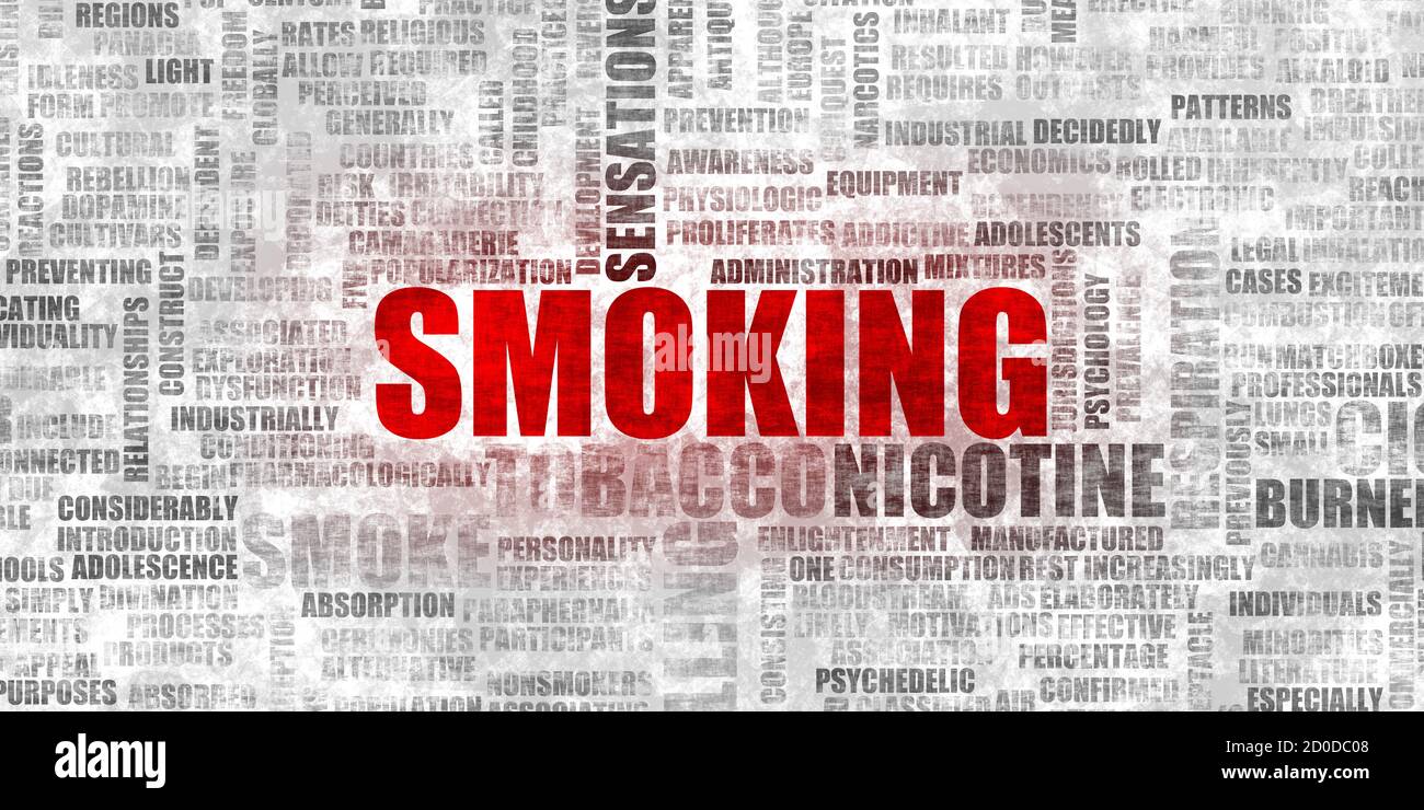 Smoking and Stop Someone from Being a Smoker Stock Photo Alamy