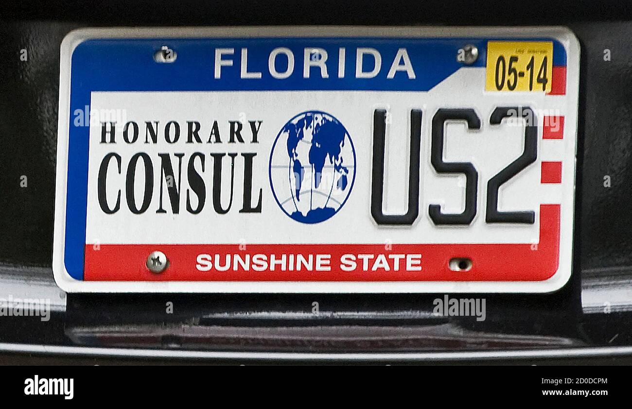 License Plate Florida High Resolution Stock Photography And Images Alamy