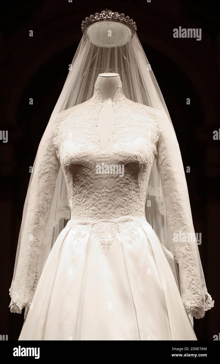The Wedding Dress Of Britain S Catherine Duchess Of Cambridge Is Seen As It Is Prepared For Display At Buckingham Palace In London July 11 Buckingham Palace Expects Record Crowds This Summer The Wedding Dress Of Britain S Catherine Duchess Of Cambridge Is Seen As It Is Prepared For Display At Buckingham Palace In London July 11 Buckingham Palace Expects Record Crowds This Summer